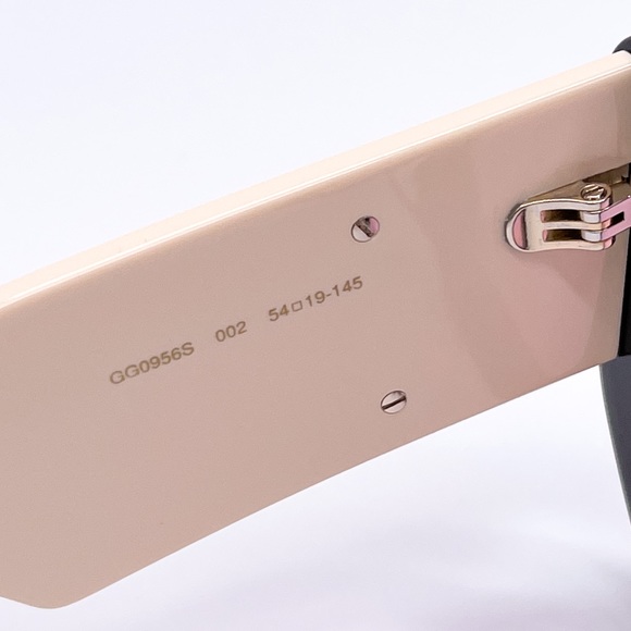 NEW GUCCI GG0956S 002 BLACK PINK WOMEN’S SUNGLASSES GUCCI NEW COLLECTION - Picture 14 of 16